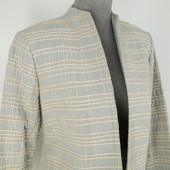Due Per Due Skirt Suit Petites 12P Green Beige Plaid Silk Blend Lined Vintage - Picture 12 of 16